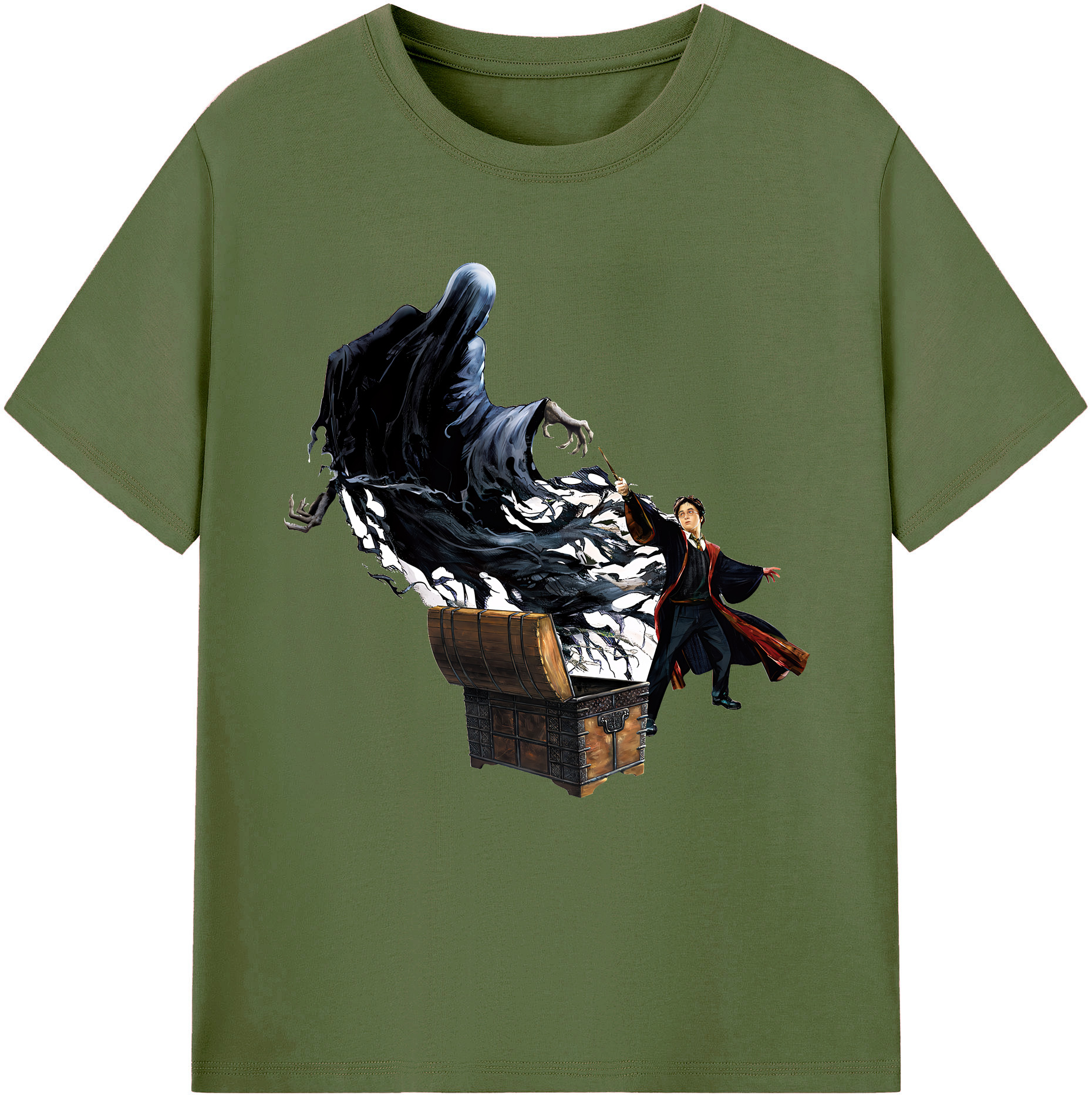 （画像用） Harry Potter ハリー・ポッターシリーズ 綿100％半袖Tシャツ（フロントプリント）